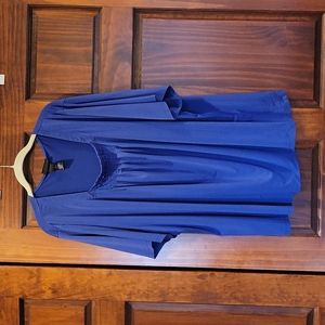 Royal blue blouse